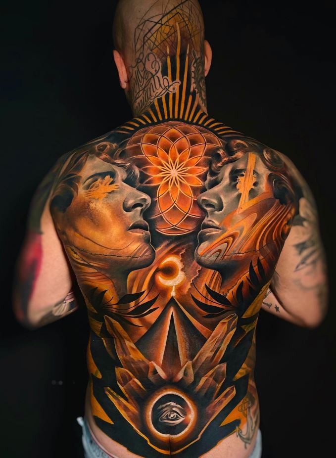 Breathtaking Back Tattoo