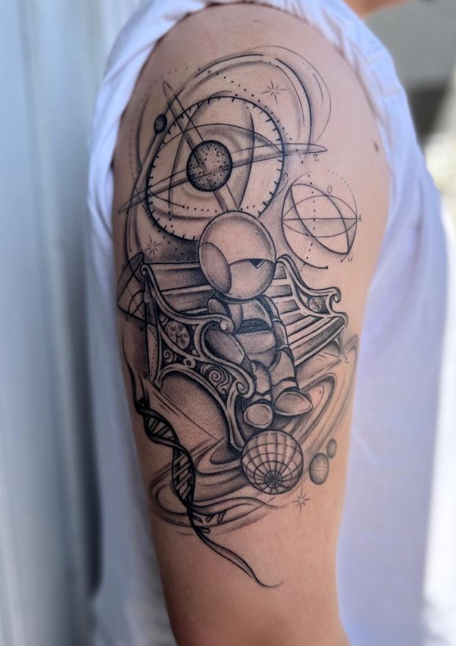 Marvin Marvin The Paranoid Android Tattoo