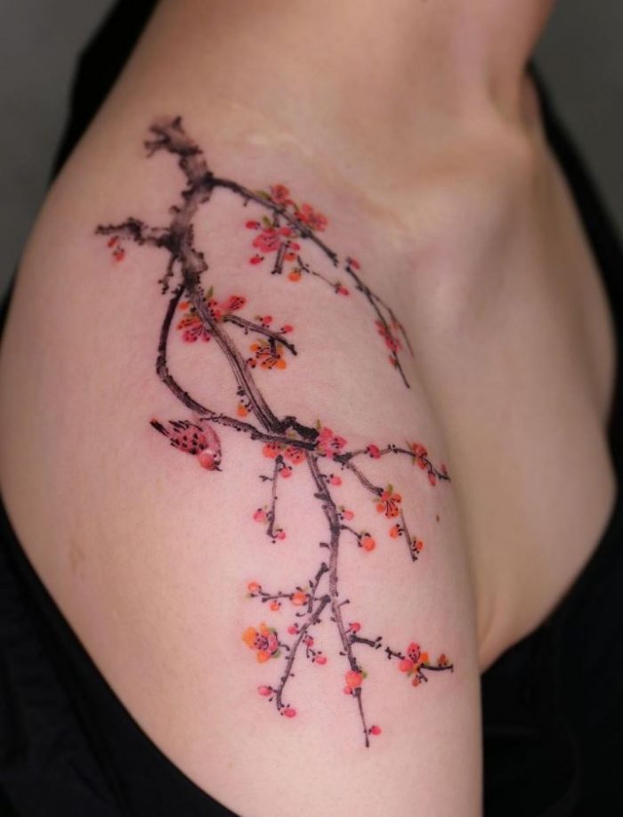 Superb Flowers Tattoo | InkStyleMag